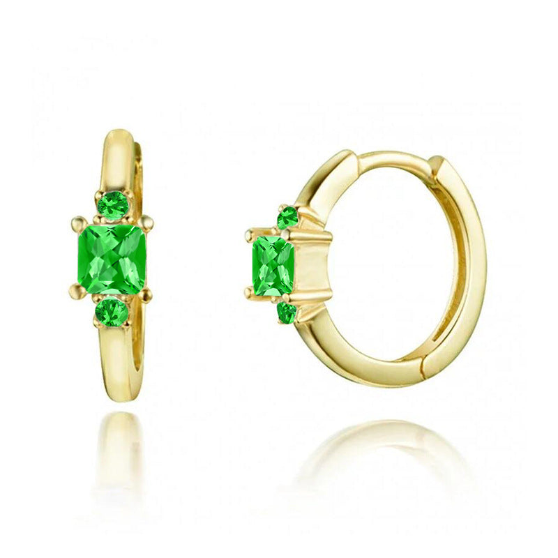Women's Sier Needle Eardrop Retro Fashion Geometry Pattern Earrings