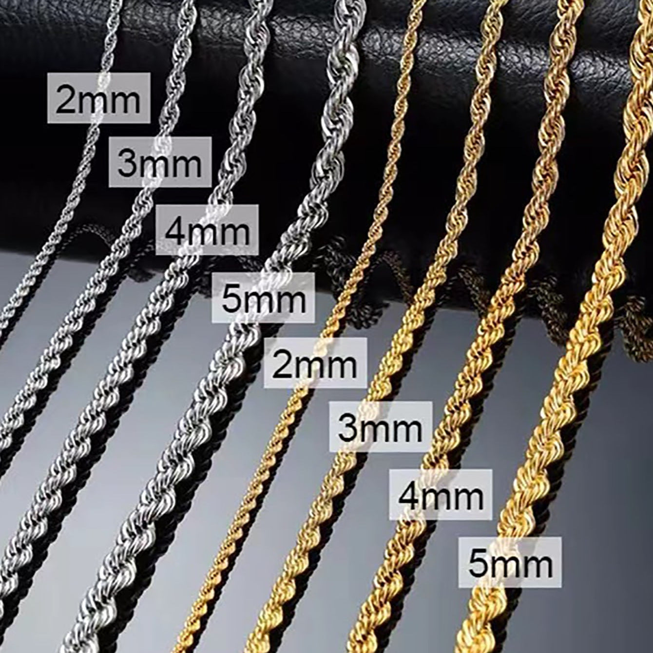 Men's Single Chain Stylish Trendy Titanium Steel Necklace