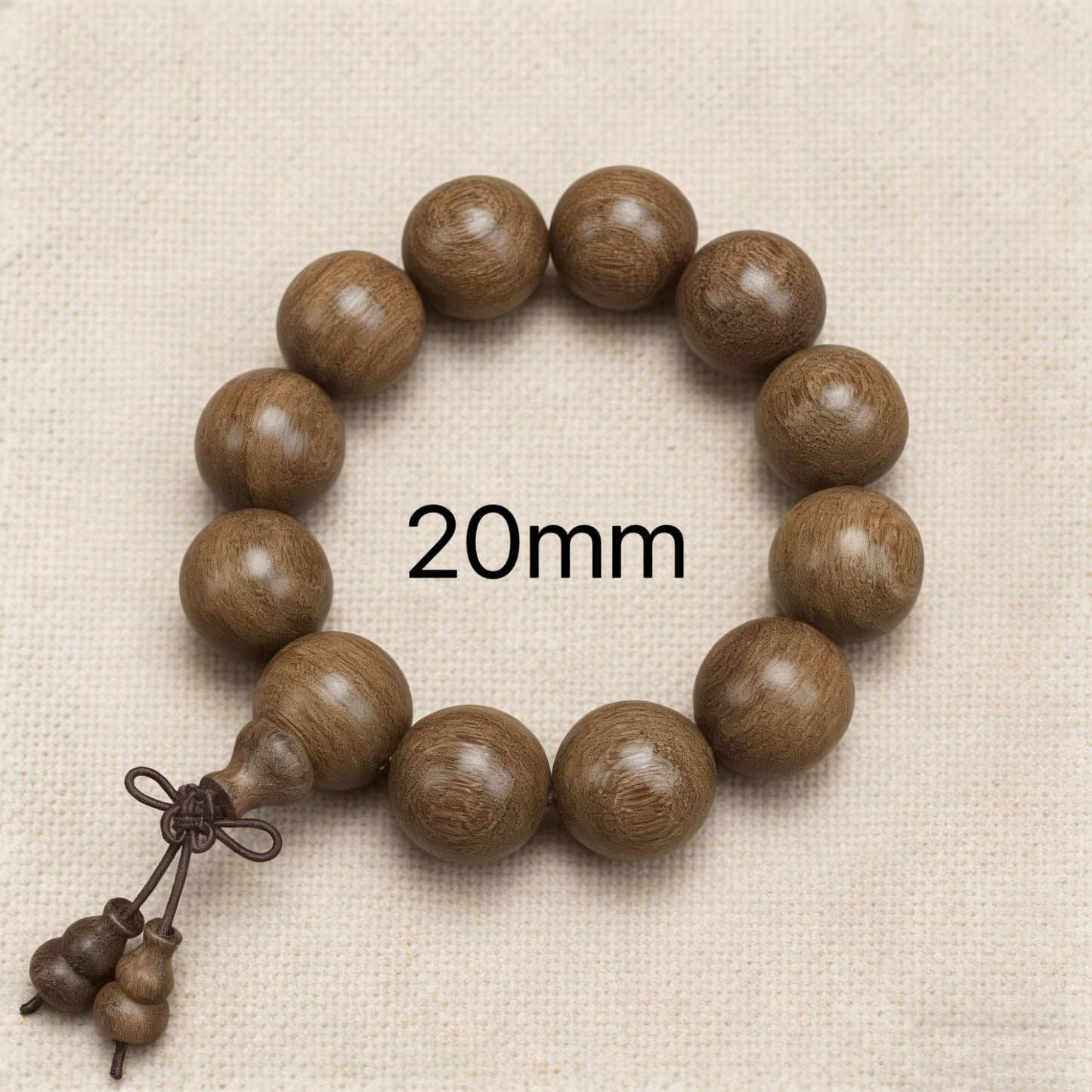 Grain Old Materials Gold Sandalwood Pcs Buddha Beads Unisex Style Bracelet