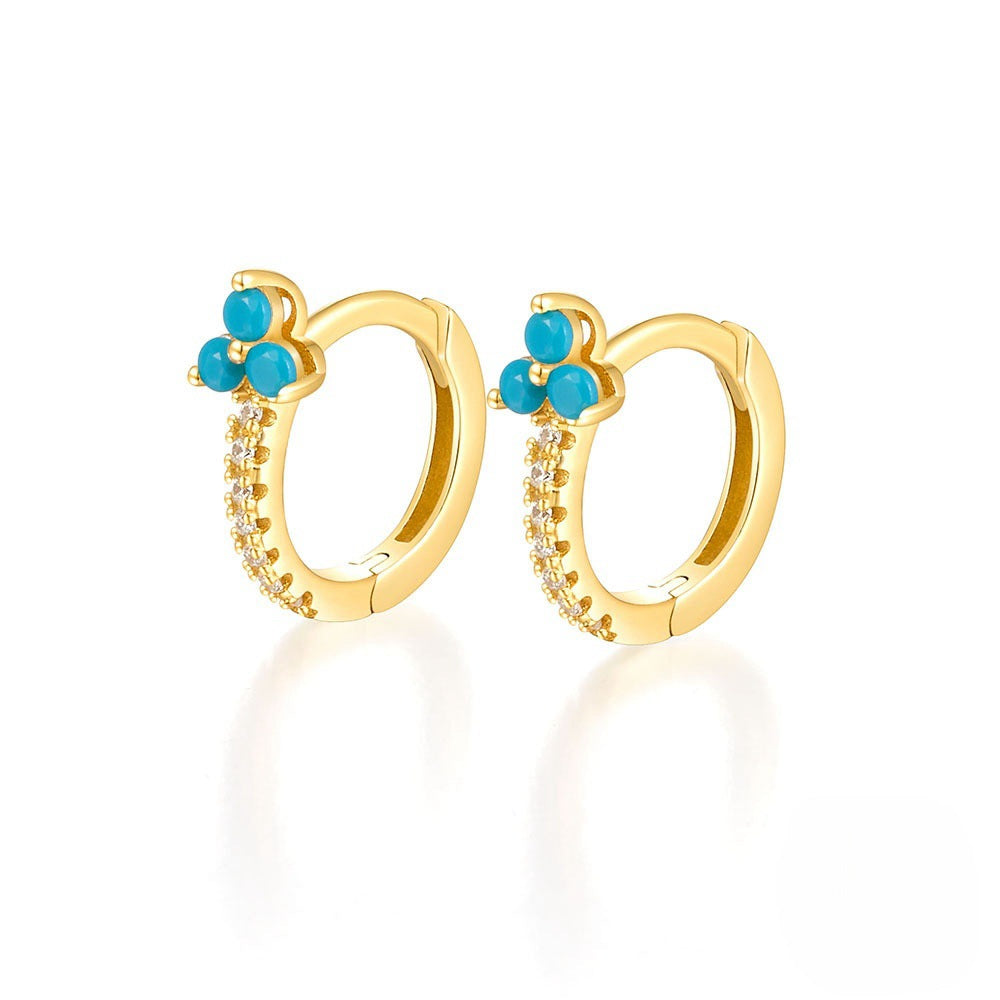 Zircon Light Luxury Advanced Design Sense Ear Clip Earrings