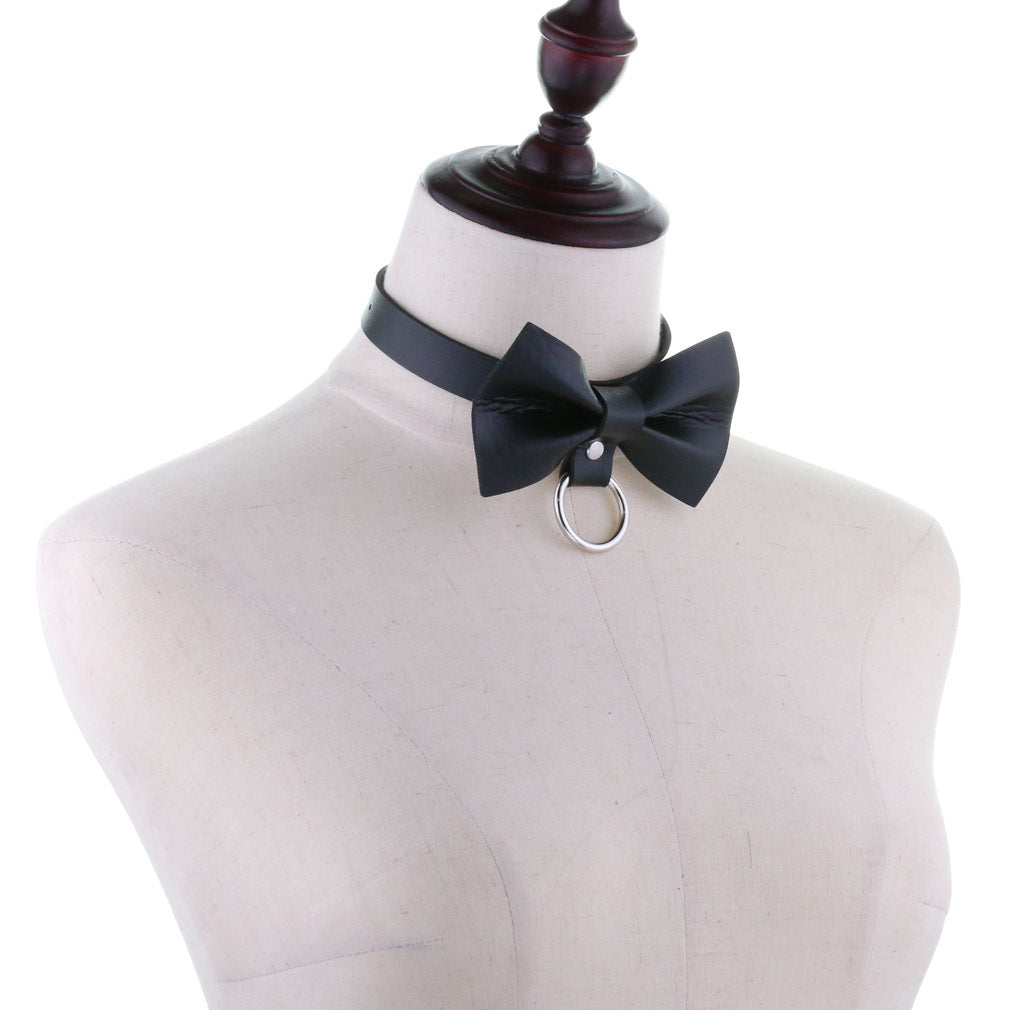 Punk Black Bowknot Neckband Graceful Fashionable Collar