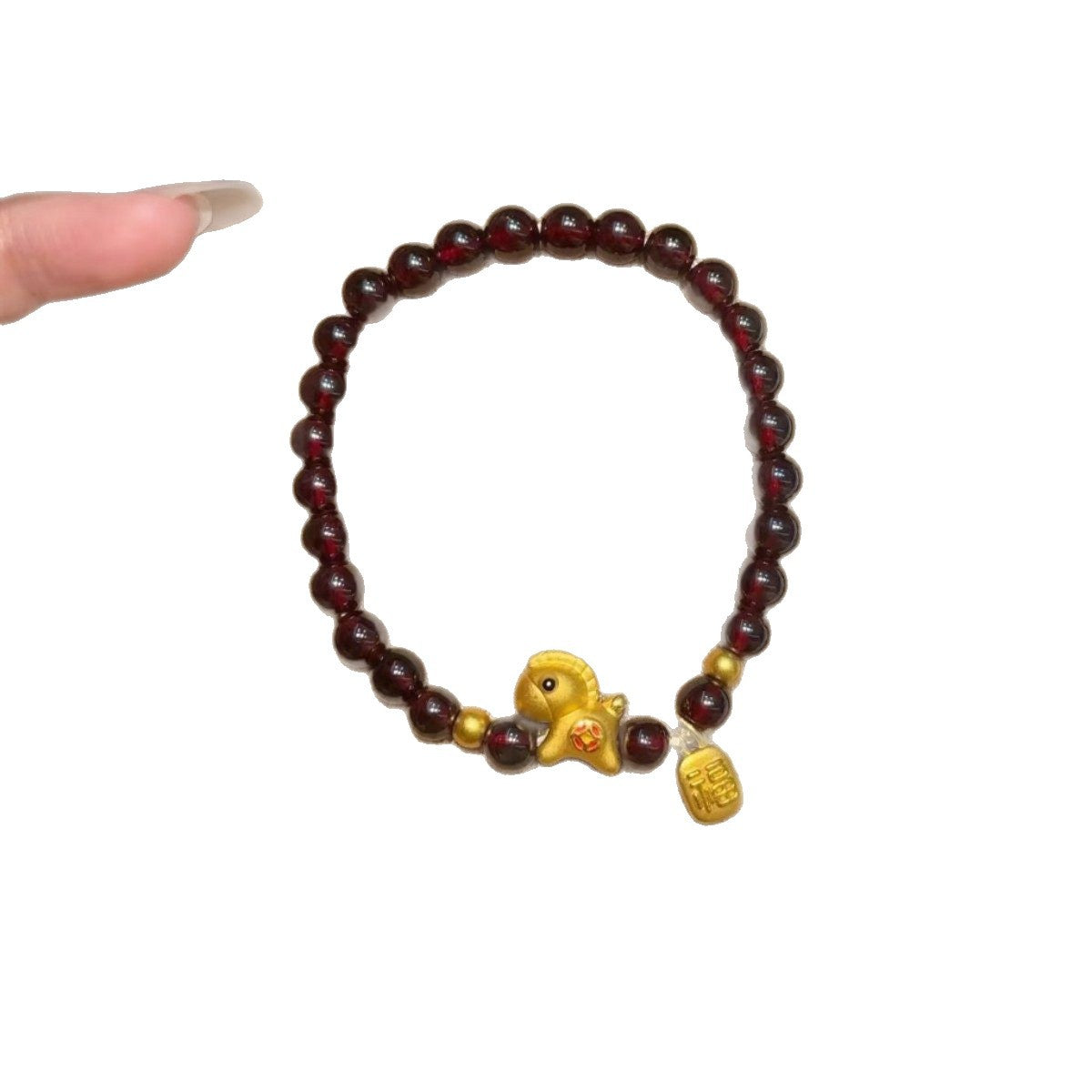 Women's Pomegranate Red Pony Exquisite Versatile Life Gift Bracelets