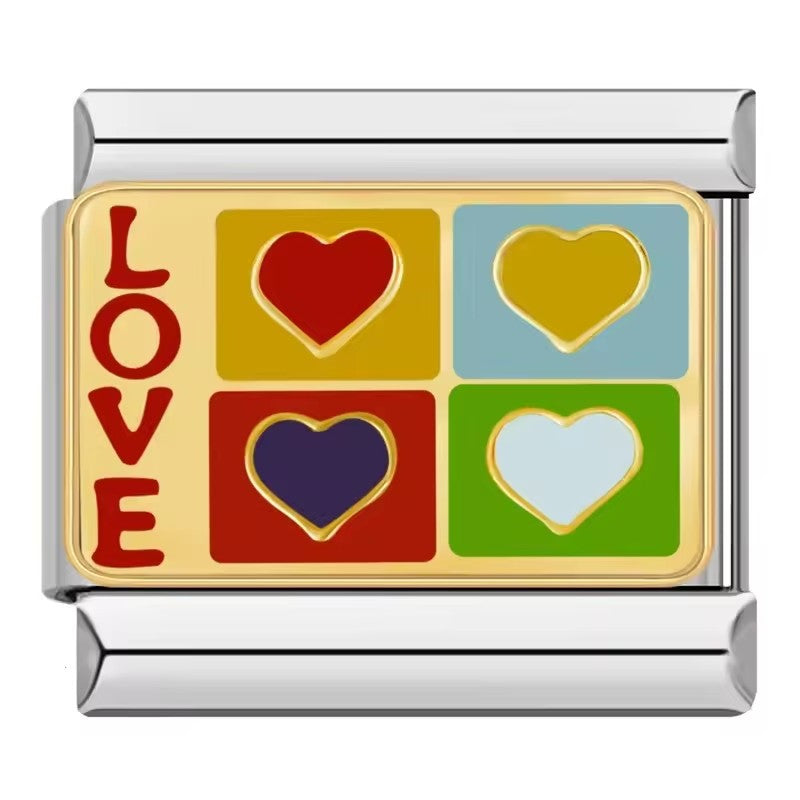 Module Love Rainbow Pattern Can Be Random Bracelet