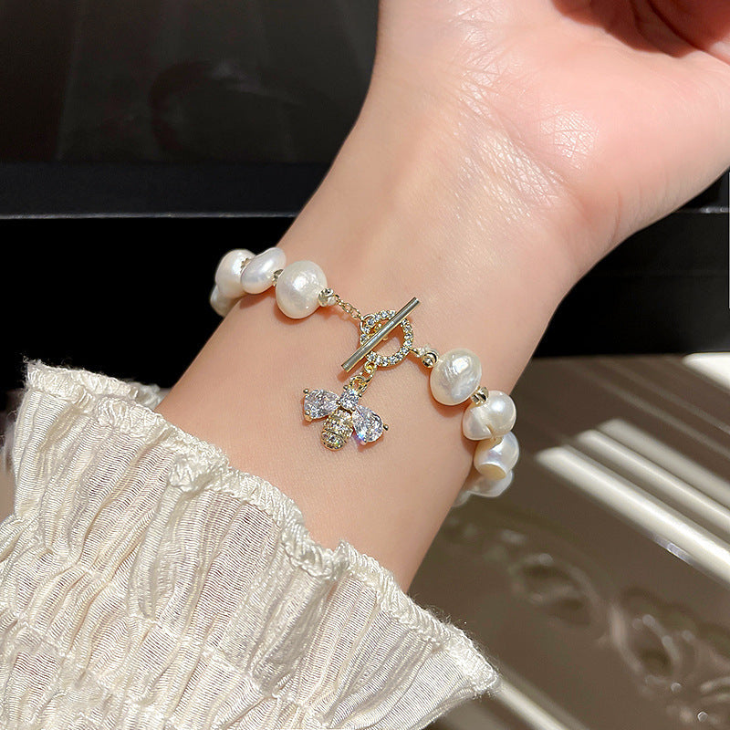 Zircon Fashionable Minimalist Wristband With Touch Of Affordable Bracelet