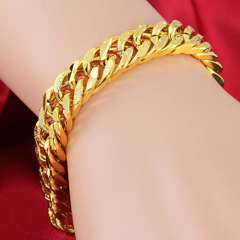 Men's Cool Jewelry Gold-plated Classic Cuban Bracelets