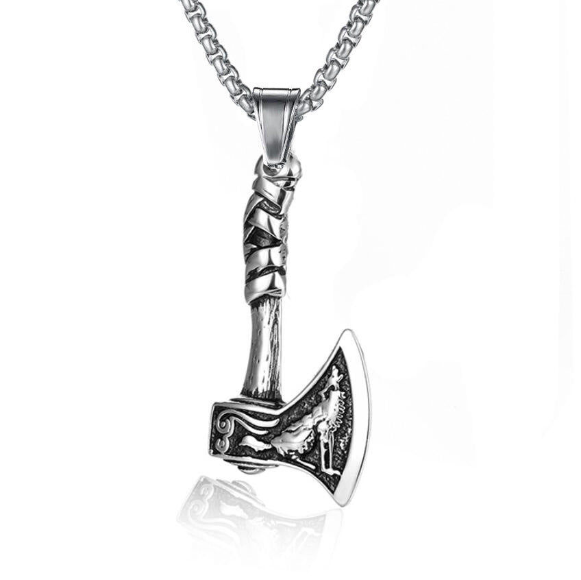 Men's Films Television Viking Force Laboratories Vikings Alloy Carved Hammer Shape Necklaces