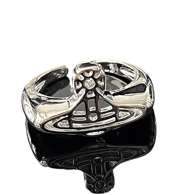 Saturn Three-dimensional Cold Wind Niche Personality Rings