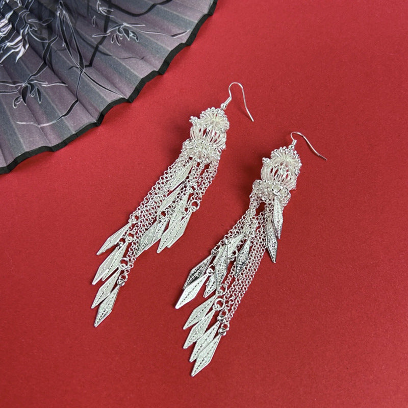 Ethnic Style Peacock Retro Ear Hook Earrings