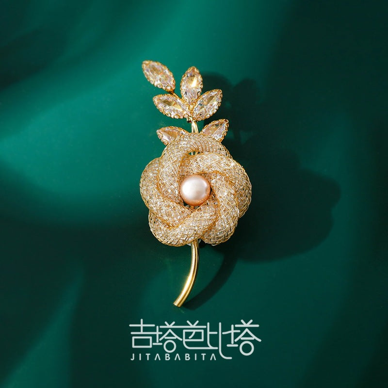 Women's Brooch Full Diamond Alloy Corsage Clothing Brooches