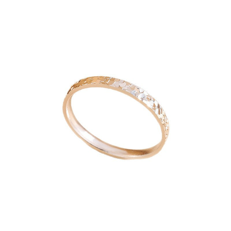 Crushed Ice Simple Fashion Flash Starry Ring