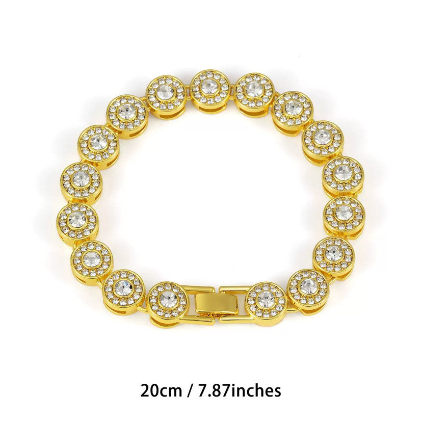 Women's & Men's Cuban Link Chain Hip Hop Alloy Affordable Luxury Bracelet
