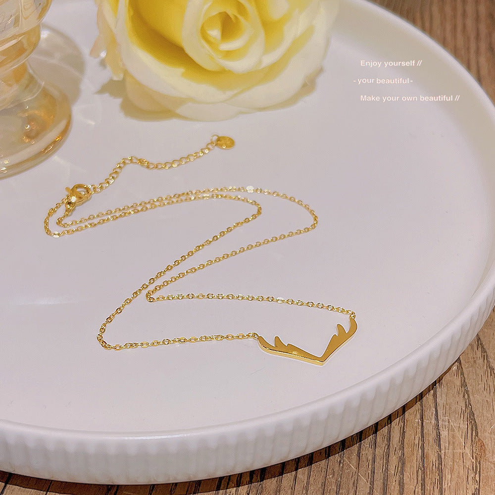 Women's Elf Light Luxury Minority Design Versatile High Sense Temperament Clavicle Necklace