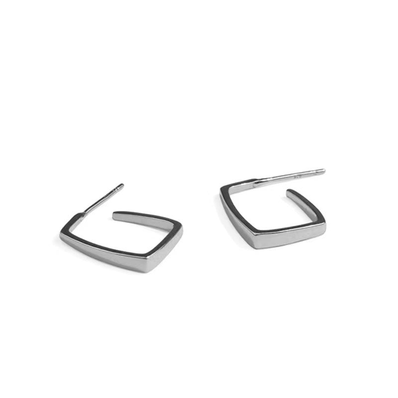 Women's High-grade French Style Sier For Fashion Cold Temperament Short Earrings