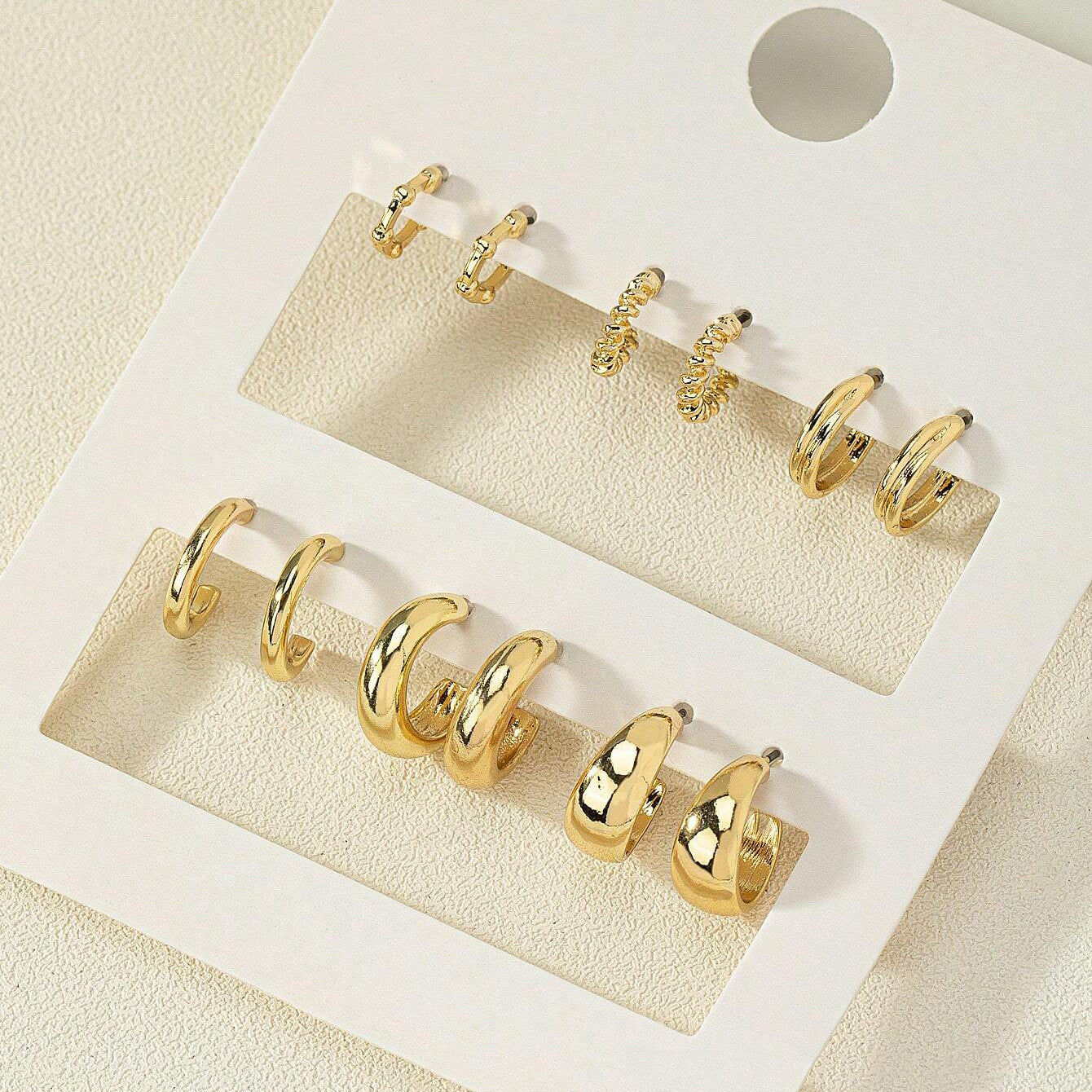 Women's Geometric Type Alloy Pearl Suit Pairs Fashionable Rings