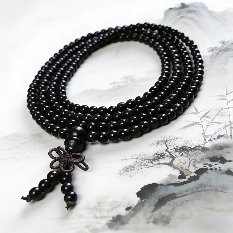 South American Boxwood Beads Golden Sandalwood Ebony Ethnic Style For Bracelet