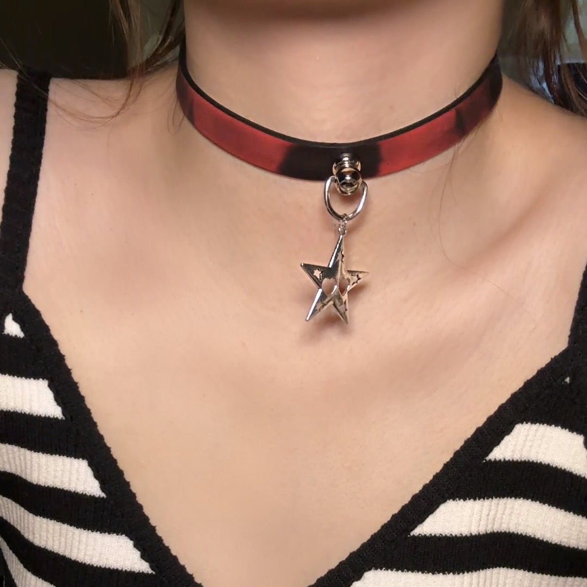 Paw Hot Soft Leather Trendy Cool High-grade Collar