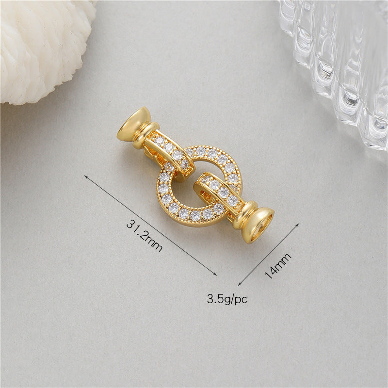 Glamorous Elegant Pearl Buckle Connection Closing Jewelry Accessories