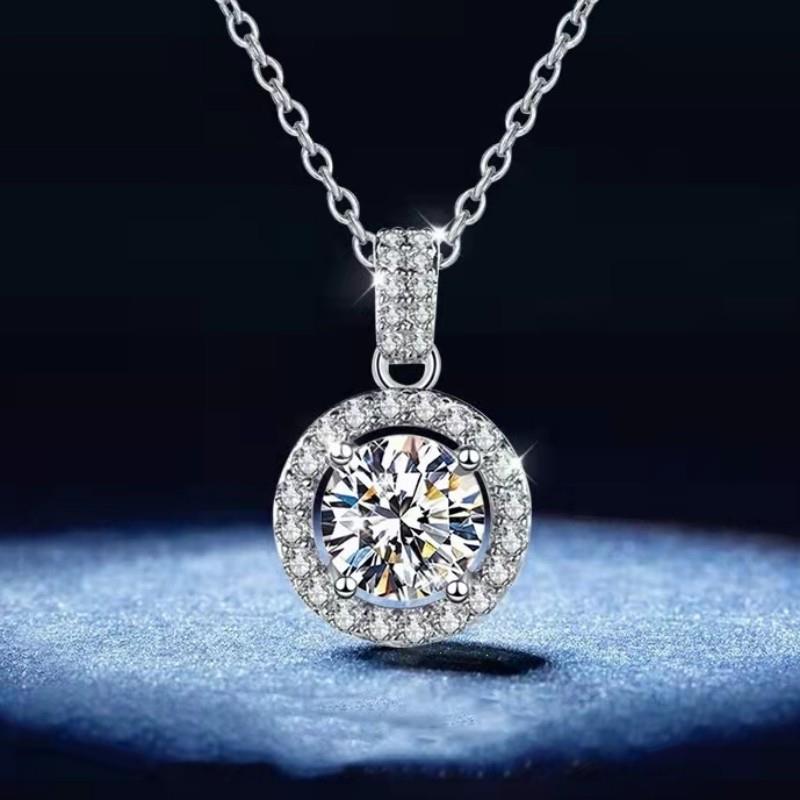 Live Broadcast Karat Imitation Moissanite Stone Pendants