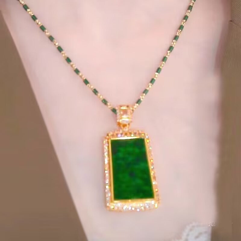 Jade Bamboo Graceful Fashionable Personalized Clothing Necklaces