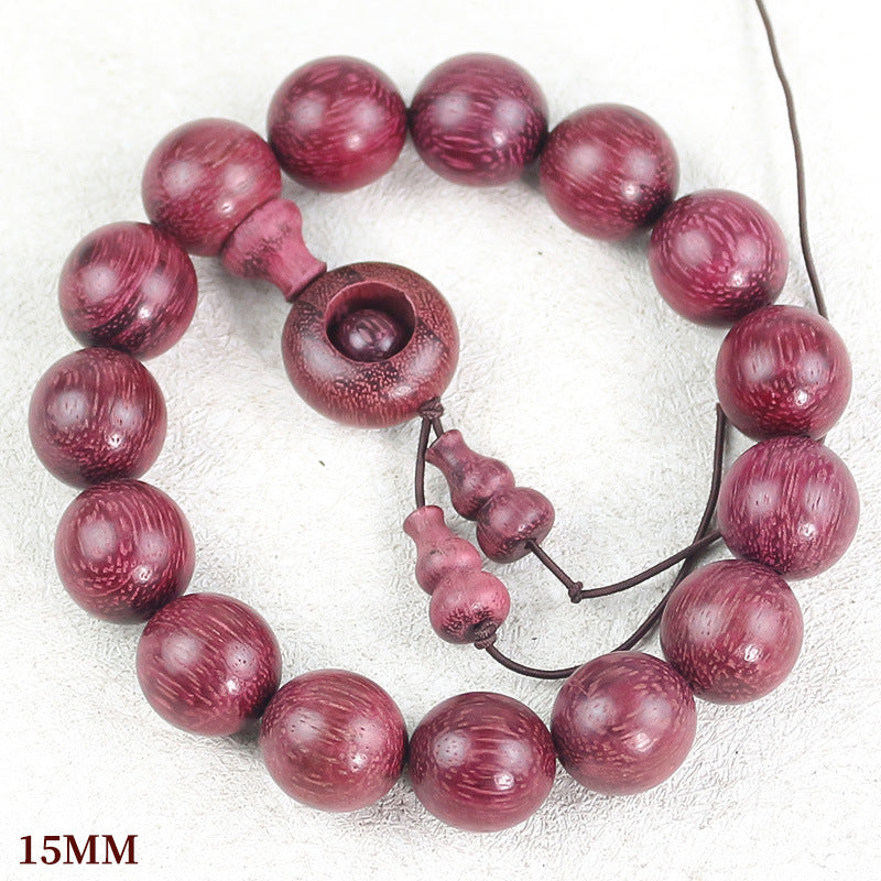 Women's & Men's Violet Buddha Beads Chinese Style Rose Rosewood National Wooden Bracelet