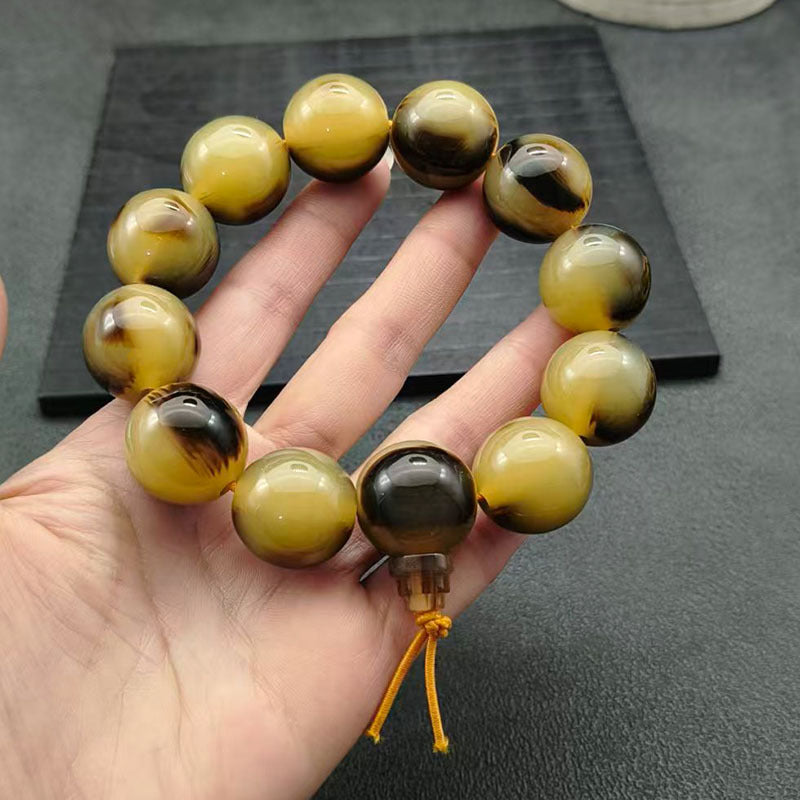 Imitation Horn Round Beads Abacus With Pendants
