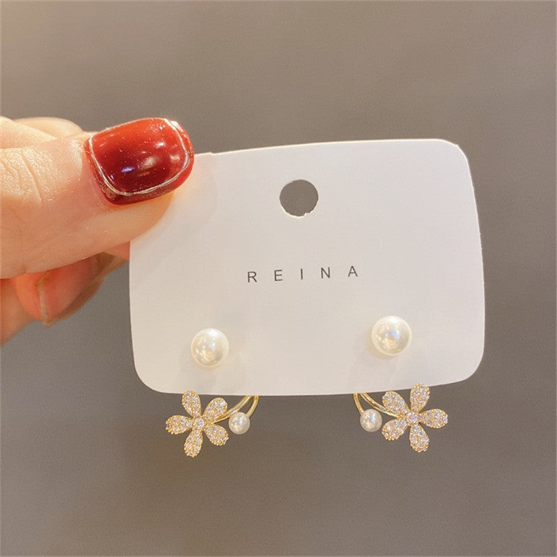 Women's Low Price Light Luxury Premium Temperamental Pearl Eardrops Rings