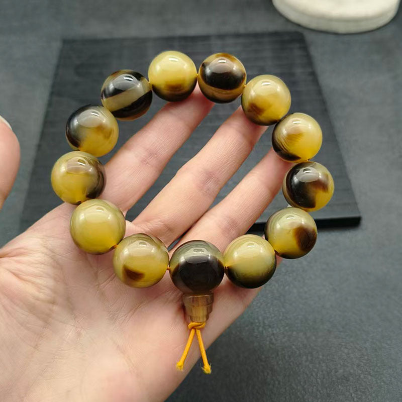 Imitation Horn Round Beads Abacus With Pendants