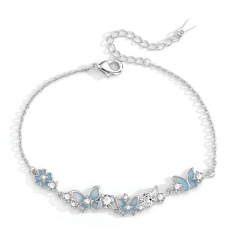 Glory Luminous Butterfly Flower Sweet Elegance Fresh Mori Style Bracelets
