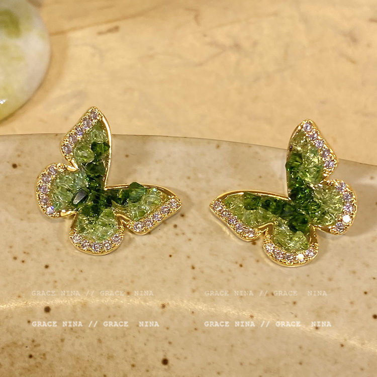 Green Ear Super Hot Premium Niche Earrings