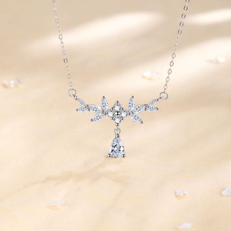 Women's Wheat Water Drop Sterling Sier For Special Necklaces