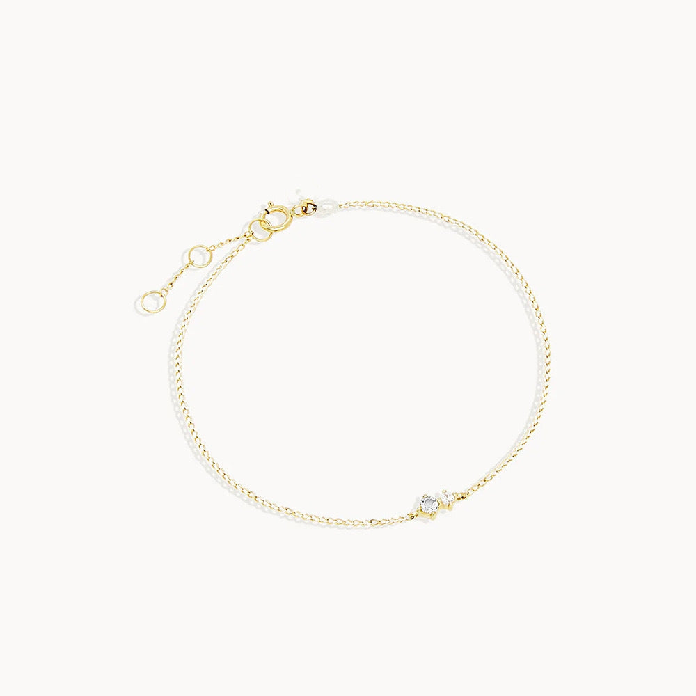 Sterling Sier Everyday Joker Diamond Fashion Bracelets