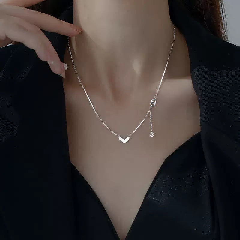 Special Interest Light Luxury Zircon Clavicle Chain Cold Wind High Necklaces