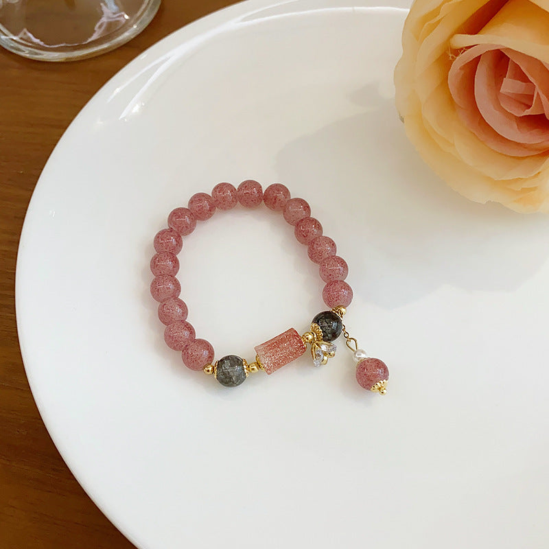 Cute Dopamine Color Beaded Niche High-grade Pearl Female Bracelets
