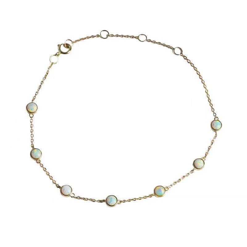 Gold Plated Opal For Retro Affordable Bracelets