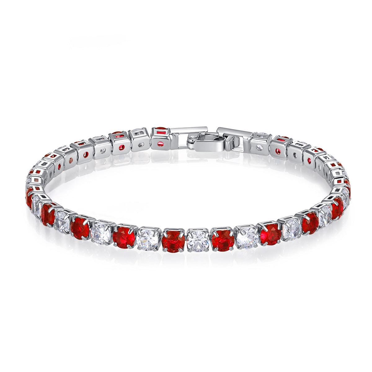 Zircon Mixed Color Full Diamond White Bracelets