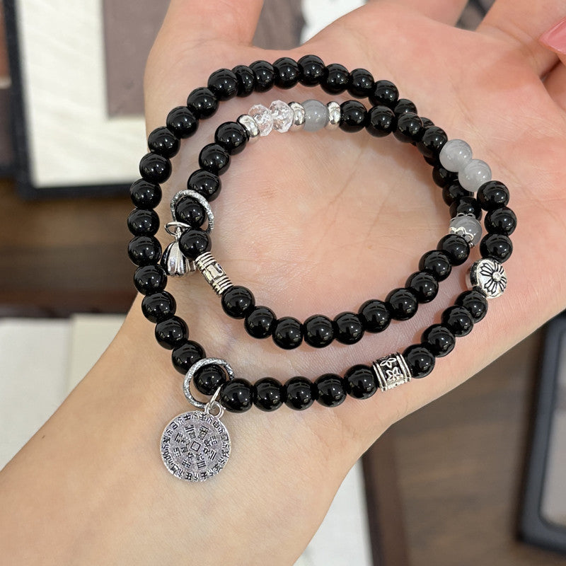 Chinese Style Mountain Ghost Flower Appetizer Beaded Female National Vintage Bracelet