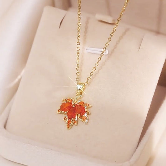 Maple Leaf Two-piece Special Interest Light Necklaces