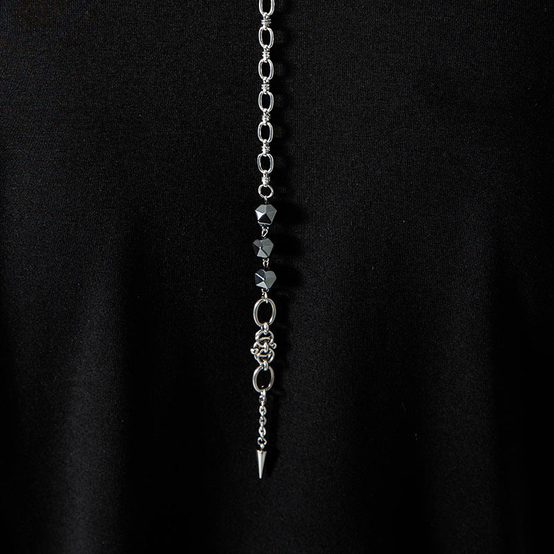 Pointed Cone Stitching Chinese Stone Tail Chain Can Be Used Bracelets