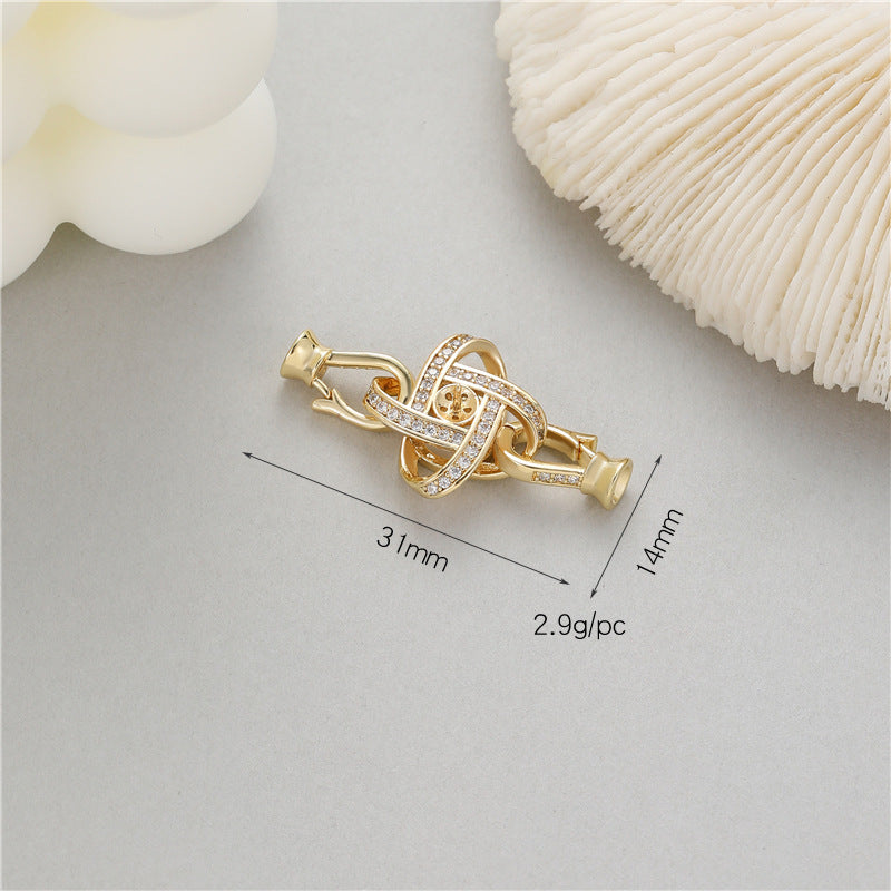 Glamorous Elegant Pearl Buckle Connection Closing Jewelry Accessories