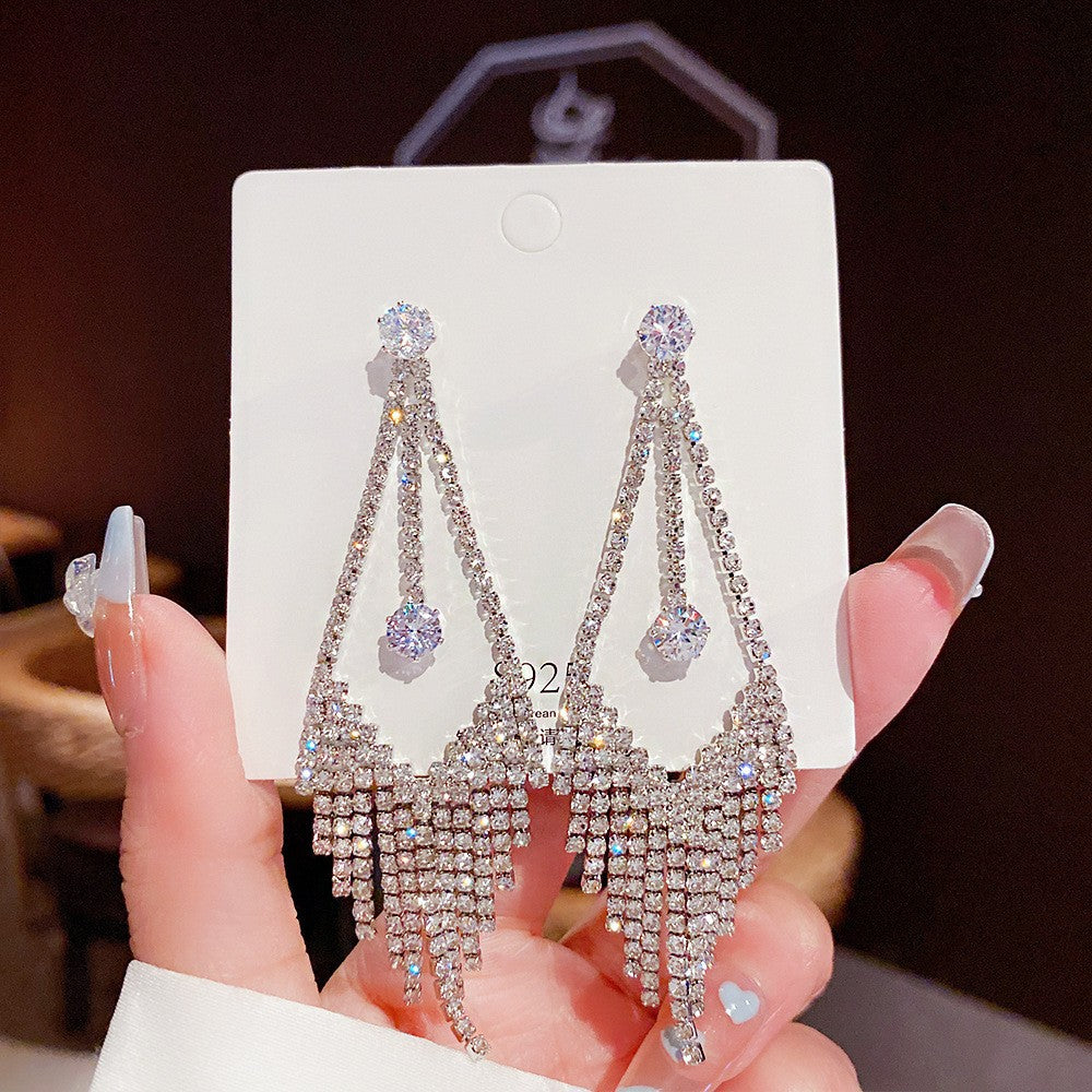 Needle Korean Style Light Luxury Exaggerated Geometric Earrings