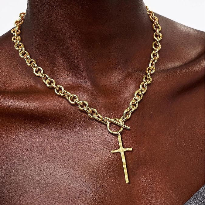 Women's Love Star Exaggerated Metal Hollow Street Necklace