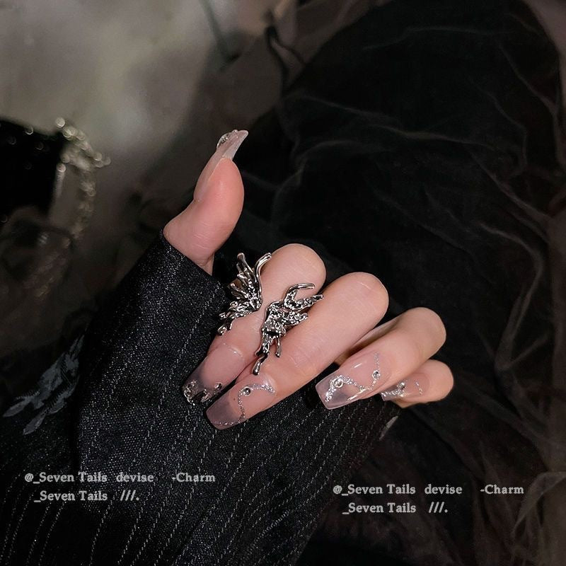 Butterfly Female Fashion Design High-grade Cold Wind Rings