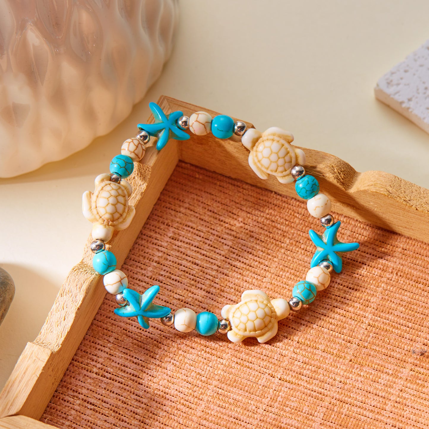 Style Hand-woven Knotted Series Natural Shell Bracelet