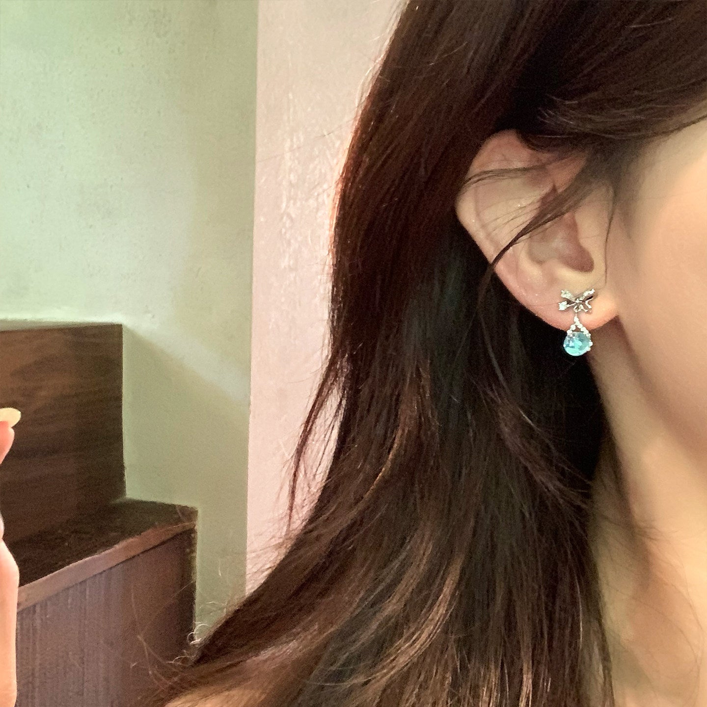 Tears Zircon Bow Light Luxury High-grade Rings
