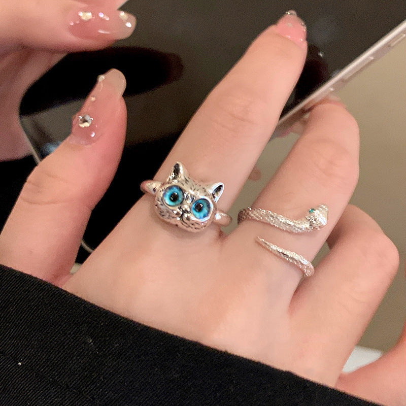Cold Wind Fashion Personality Niche Exquisite Design Versatile Advanced Index Ring