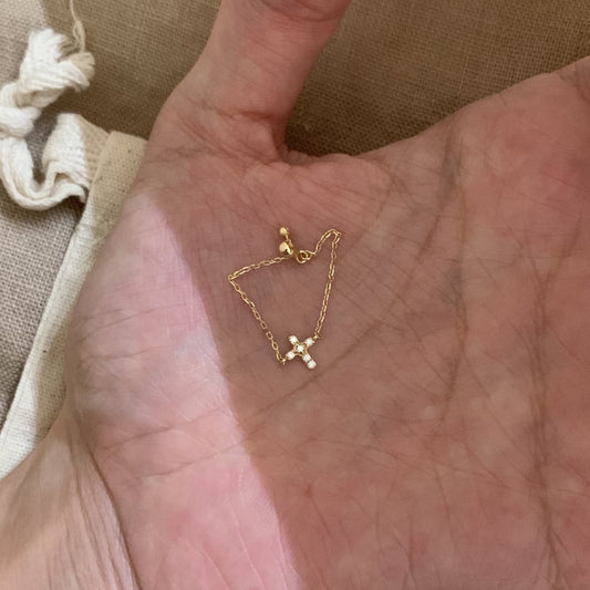 Cross Female Niche Unique Design High Sense Rings