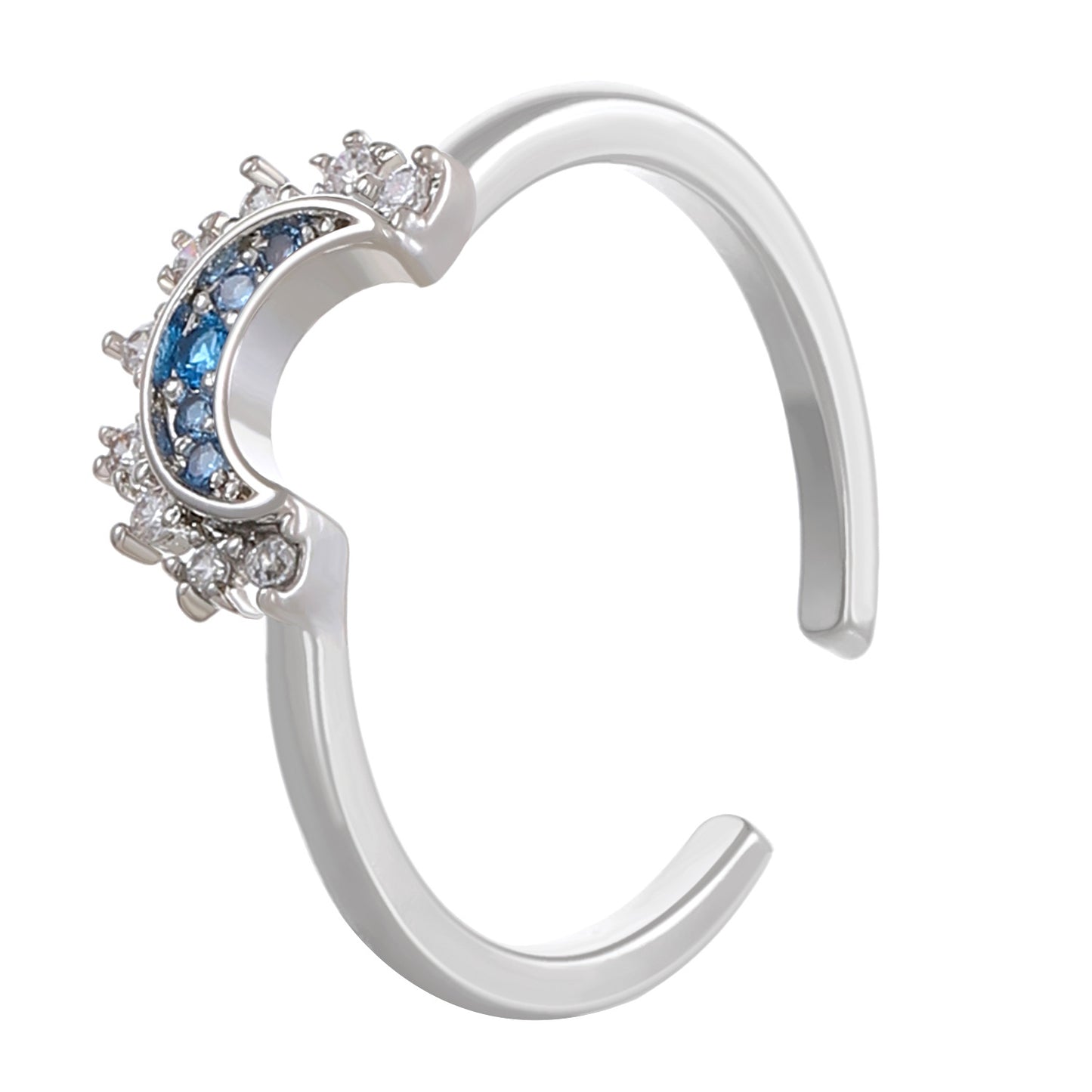 Elegant Charming Diamond Sun Moon Female Rings