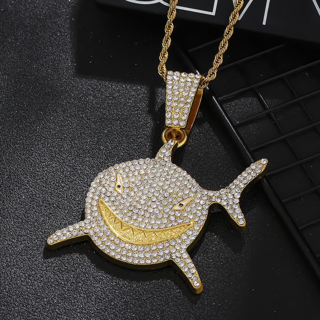 Women's & Men's Diamond Exaggerated Shark For Retro Punk Pendants