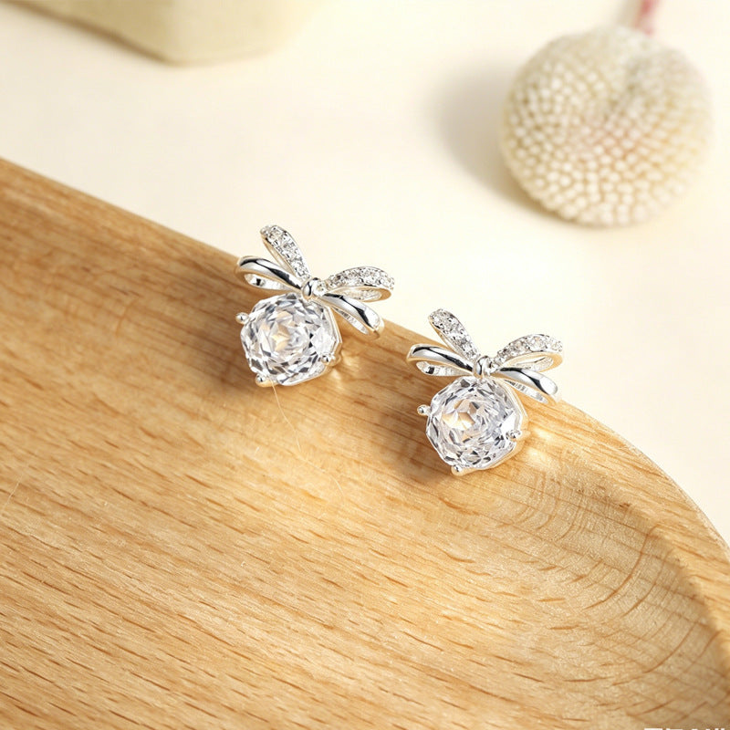 Summer Colorful Millennium Rose Cut Zircon Light Luxury Earrings