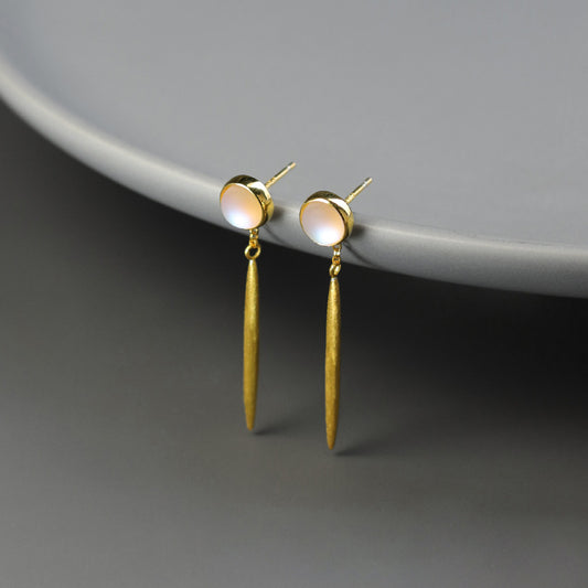 Looking For Missing Thorn Sterling Sier Minimalist Design High-grade Earrings